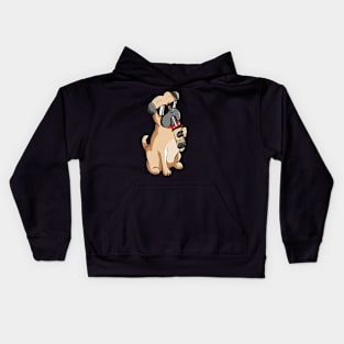 Pug Dogs Kids Hoodie